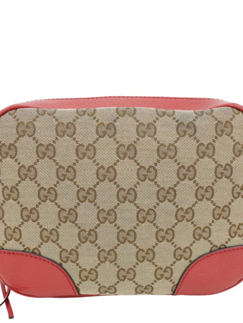Gucci  Bree GG Canvas Leather Crossbody Bag Red 449413 - Picture 4 of 15